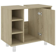 vidaXL Armadio da Bagno Rovere Sonoma 60x33x58 cm in Truciolato