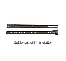 MF Comò Cassettiera 3 Cassetti Laccato Lucido, 100 x 77 x 44 cm (Bianco)