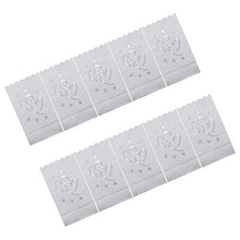 ARTFFEL Vola 40PCS Sacchetti della Candela Amore Forma Scava Fuori Carta Luminary Borse Candela Borsa Fiamma Sacchi di Carta Resistente for Candela (Double Heart) .Compleanno