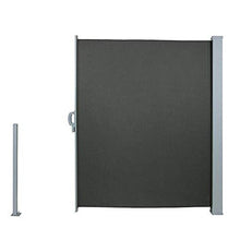 uyoyous 160 x 300 cm tenda laterale in alluminio estensibile per balcone e terrazzo, protezione da sguardi indiscreti, protezione dal vento, rullo laterale e rullo di ritorno automatico