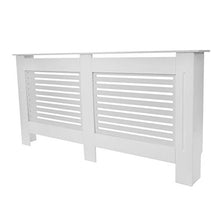 Yusheng - Copertura per radiatore in legno, in MDF, verniciato bianco, moderno, per griglia a doghe e radiatore, protezione contro le bruciature, accessori per mobili per la casa, 81 x 171 x 19 cm