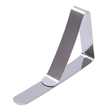 Mollette fisse per tovaglia, regolabili e in acciaio inox, per tovaglie, feste, picnic, 12 pezzi