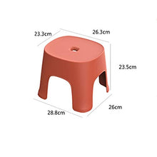 Yiyu Bagno della Famiglia Sgabello di Plastica, Feci Piazza Addensato Adulto Bambino Sgabello Basso, Antiscivolo Piccola Banca z (Color : Green)