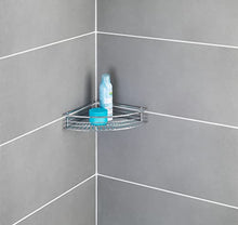 WENKO Portaoggetti angolare Milano - cromo, Acciaio, 31.5 x 6 x 22 cm, Cromo