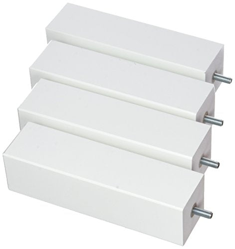 La Fabrique de Pieds - Lotto di 4 Piedi per Letto Quadrati, in Legno