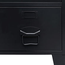 vidaXL Armadio in Metallo Stile Industriale 67x35x107cm Nero Schedario Ufficio
