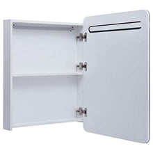 vidaXL Armadietto Bagno con Specchio e Luci LED con Ante e Ripiani Interni Elegante Moderno Funzionale Mobiletto Pensile 60x11x80 cm MDF e Melamina
