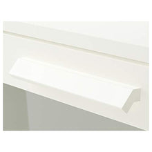 IKEA BRIMNES cassettiera 3 cassetti, 78x95 cm, bianco/vetro smerigliato