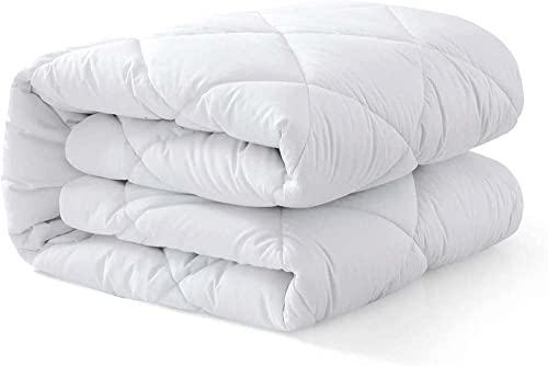IMFAA Coprimaterasso trapuntato di protezione, extra profondo, non rumoroso, antibatterico, 50% cotone 50% poliestere Poliestere 100% poliestere Cotone, Single-40Cm Deep