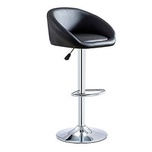 Set Di 2 Sgabelli Da Bar Regolabili, Sedie Girevoli Con Schienale, Altezza Del Bancone Della Cucina Da Pub, Base Stabile Rotonda sedile da pub (Colore : Black with Backrest A and Footrest)