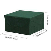 Apofly Giardino di Copertura Mobilia Esterna di Copertura Mobili Rettangolare Heavy Duty Protettivo Tessuto di Oxford Green Patio Tavolo Coperture Impermeabili Pioggia Neve Antivento per Outdoor