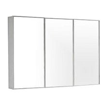 Specchio Bagno Rettangolare con Mensola, Armadio A Specchio per Il Bagno 1000×13×70 cm,Armadio A Specchio A Tre Ante