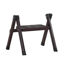 ZDDZ Piccolo Sgabello Pieghevole in Metallo Piattaforma Attrezzata Scaletta Pieghevole Portatile per Bagno Giardino Biblioteca Cucina Scuola Armadio e Doccia