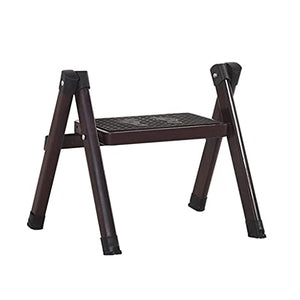 ZDDZ Piccolo Sgabello Pieghevole in Metallo Piattaforma Attrezzata Scaletta Pieghevole Portatile per Bagno Giardino Biblioteca Cucina Scuola Armadio e Doccia