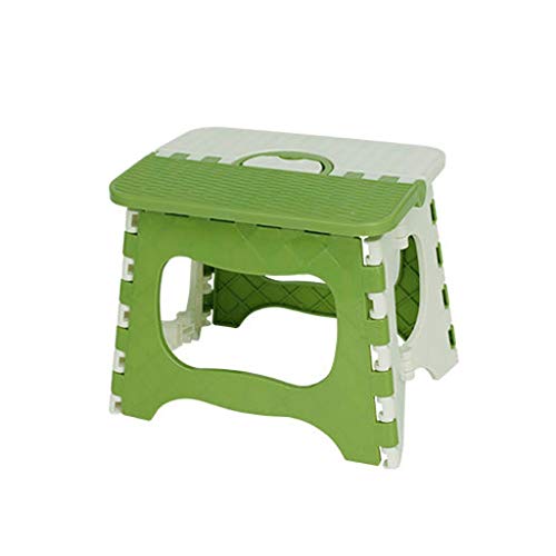 LZL Sgabello WC Sgabello per Sgabello Pieghevole Sgabello per Bambini e Adulti Uso in Cucina Bagno e Camera da Letto Vasino Tozzo (Color : Green, Dimensione : M.)