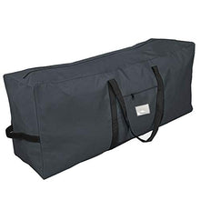 Borsa multiuso da 125 cm, per coperte, cuscini, vestiti, biancheria da letto o sedie da giardino, borsa per il trasporto degli alberi di Natale, borsa rettangolare antracite [125]