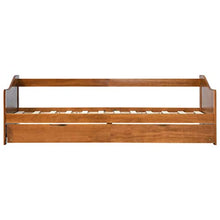 BIGTO - Divano letto estraibile, struttura in legno di pino massello, per la casa, 90 x 200 cm, colore: Marrone miele