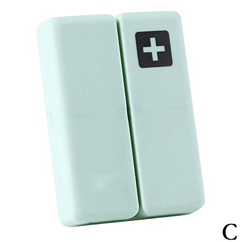 Scatola della pillola di grande capacità 7 giorni alla settimana Scatola di immagazzinaggio della pillola Organizzatore della capsula per viaggiatore Contenitore per tablet Assistenza sanitaria, 3