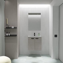 Amizuva Aneko Mobile Bagno, Legno, Grigio sabbiato, 50 x 50 x 35