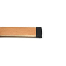 Supporti laterali per doghe del letto di 63 mm, boccole per telaio in metallo, a 2 denti (confezione da 10 pezzi)