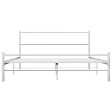 BIGTO - Struttura letto in metallo acciaio per camera da letto, 120 x 200 cm, colore: Bianco