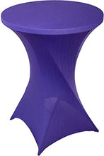 Namvo - Copertura elasticizzata per tavoli da bistrot – Tovaglia elasticizzata con dimensioni di circa 70 x 110 cm, per feste ed eventi all'aperto (viola)