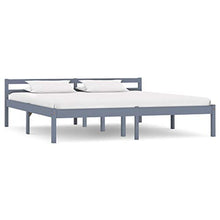 SKM Giroletto con 4 Cassetti Grigio in Massello di Pino 160x200 cm (41.44kg)