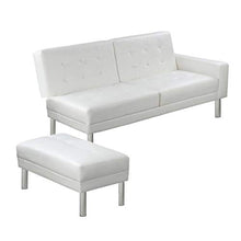 tuduo divano letto dimensioni del Poggiapiedi 83 x 44 x 40 cm (L x L x H) in pelle artificiale divano poltrona per tutto in offrant un spazio di sedile confortevole bianco Canape Camera
