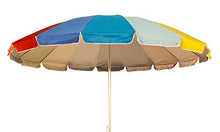 Joy Summer Ombrellone Alluminio Spiaggia Mare Giardino Arcobaleno 240 cm 16 Stecche in Fiberglass