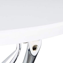 Relaxdays 10021273_723 Tavolino Salotto, Legno, Bianco, 90x90x50 cm