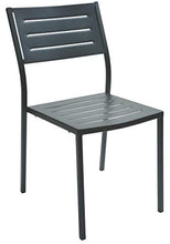 RD ITALIA Set 2 Sedie da Giardino 46x58x84 cm in Acciaio Dorio Antracite