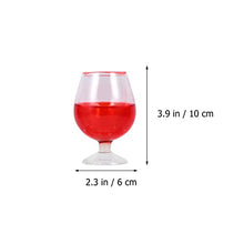 NUOBESTY Bicchiere di Vino Scherzo Giocattoli No Versare Bicchiere di Vino Pesce D'aprile Scherzo Ingannevole Puntello Rosso