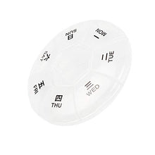 Forbestest Portable Pillola plastica Holder Storage Box settimanale 7-Days Rotonda Vitamine Organizzatore Medicine Dispenser