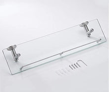 PYROJEWEL. Bagno Mensola con Portasciugamani Parete Doccia Bagagli, Spazzolato