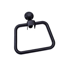Keahup Anello portasalviette a Ventosa 1 Pezzo Anello portasalviette a Ventosa sottovuoto Porta Asciugamani da Cucina Mensola Bagno Nero