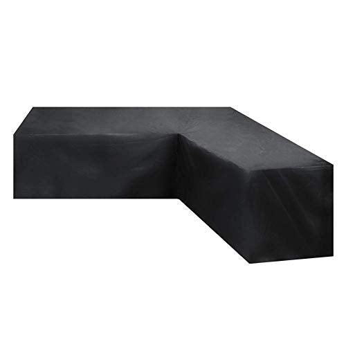 Fodere per mobili da giardino 215x215x87cm, Copridivano per patio a forma di L, Copridivano da esterno impermeabile, Anti-vento, antipolvere per pioggia e neve, Anti-sbiadimento, Copertura per mo