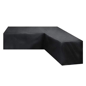Fodere per mobili da giardino 215x215x87cm, Copridivano per patio a forma di L, Copridivano da esterno impermeabile, Anti-vento, antipolvere per pioggia e neve, Anti-sbiadimento, Copertura per mo