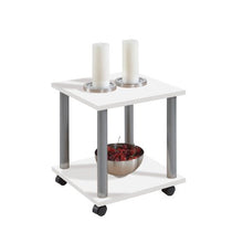 FMD furniture Tavolino, Legno ingegnerizzato, Bianco, 40 x 40 x 45 cm