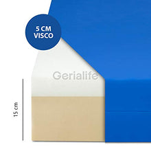 Gerialife Materasso geriatrico per Ospedale articolato 5 cm Viscoelastico | Copertura Sanitaria Impermeabile (80x190)