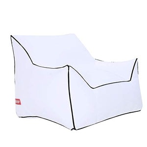 Poltrona a sacco gigante gonfiabile portatile resistente all'acqua e alle intemperie, divano pieghevole in tessuto pigro con schienale alto in nylon per uso interno ed esterno, M