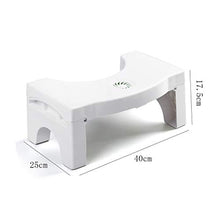 Sgabello WC Pieghevole | Sgabello da Toilette accovacciato per Bambini e Adulti | Carico Massimo 100 kg Pouf da Cucina per Bagno
