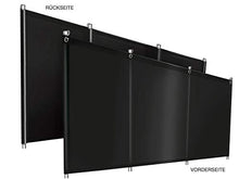 ! Protezione antivento da campeggio in telone di qualità per camion (telone per camion), stabile, con linguette e occhielli (1,2 m x 8 m, colore nero RAL9005)