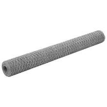 ghuanton Rete Metallica Acciaio Zincato 25x1,2 m Trama Esagonale Argento Articoli di ferramenta Barriere e recinzioni Pannelli per recinzioni