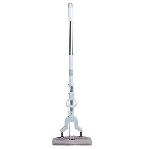 SSAYY Mop Mocio per Pavimenti Manico Telescopico Mocio Assorbente in Spugna Mop per Manico in Acciaio Inossidabile Strumento per La Pulizia del Pavimento di Casa Bagno in Cucina Pulito