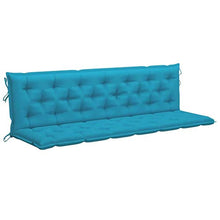 vidaXL Cuscino per Dondolo Azzurro 200 cm in Tessuto
