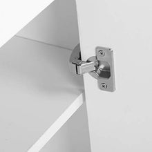 Credenza Cucina con 1 Ampio Scomparto e 1 Ripiano a 3 Ripiani, Credenza Soggiorno,Mobiletti con Luce a LED per Sala da Pranzo e Soggiorno, 75 x 35 x 83cm