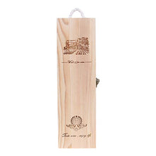 Losping - Contenitore vuoto per bottiglie di vino rosso, in legno di pino