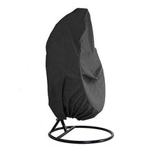 Fablcrew - Fodera per poltrona sospesa per sedia sospesa, rivestimento protettivo per uova e sedie, impermeabile, 210D, tessuto Oxford 190 x 115 cm, colore: Nero