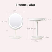 Makeup mirror Lampada da Tavolo a LED con Specchio per Trucco Intelligente con Touch Screen Leggero, Grande Specchio da Tavolo, Specchio per Trucco dimmerabile