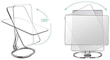 HMMN Specchio da Parete Pieghevole Portatile da 6 Pollici, Specchio da Barba da Uomo, Specchio per Studente Dormitorio HD, Specchio HD, Rotazione Multi-Angolo